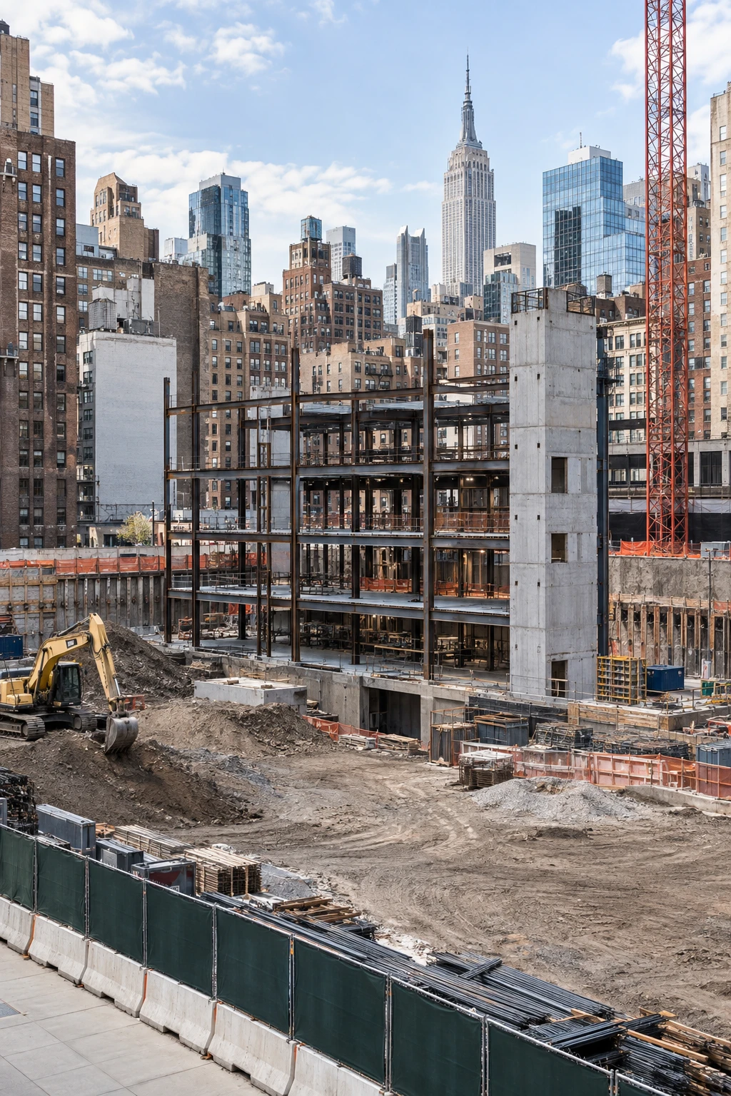 Urban development site in New York City